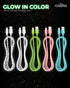 LIQUIPEL Powertek Glow MFi Certified 5ft Lightning to USB Charger for iPhone & iPad, Fast Charging Cable (White w/Stars)