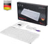 Perixx PERIBOARD-409PW Wired PS2 Mini Keyboard - White - US English Layout - 12.36x5.75x0.79 inches Dimension