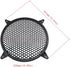 E-outstanding 10 Inch Subwoofer Speaker Waffle Grill Guard Protector Cover, Black Plastic Mesh Round Cover