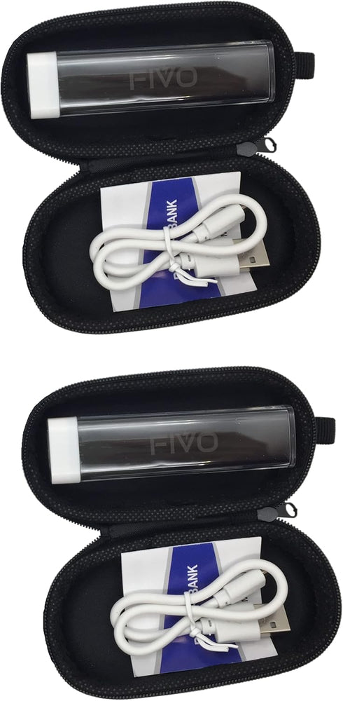 Portable Charger Power Bank 2600mAh Battery Pack 5V 2A with USB Cable, Carrying Hard case and Hook for iPhone, Samsung Galaxy and More (1 Pack)
