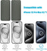 2 Pack Matte Privacy Screen Protector for iPhone 15 Pro Max, Anti-Spy Anti-Glare Tempered Glass Film