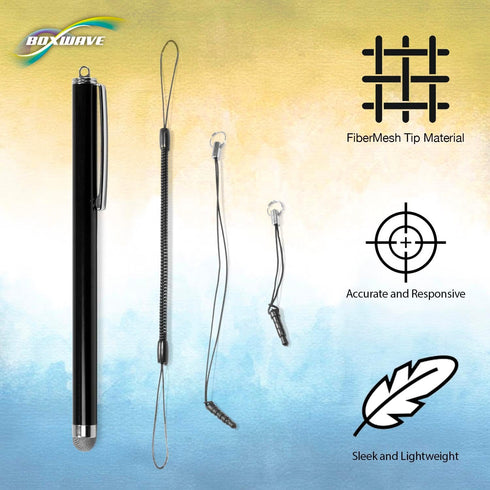 BoxWave Stylus Pen Compatible with Nintendo Switch, EverTouch Capacitive Stylus, Jet Black