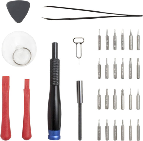NuMax 32-Piece Precision Cell Phone Repair Tool Kit for iPhone, MacBook, iPad - Red