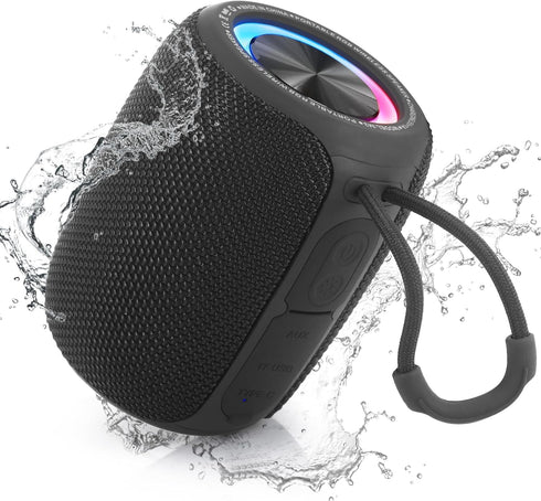Portable Bluetooth Speaker, BT5.3 Wireless 20W Bass Diaphragms, IPX6 Waterproof, 16H Playtime, Supports FM Mode