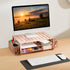 gianotter Desk Computer Monitor Stand Riser - Rose Gold Organizer with Drawer and 2 Pen Holders for Office Supplies
