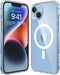 2024 iPhone 14/13 Case with MagSafe, Slim Shockproof Military-Grade Protection, Non-Yellowing Clear Magnetic Cover.
