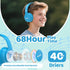 MIDOLA Kids Headphones, Bluetooth 5.4 Wireless, 68H Play Time, Volume Limit, Over-Ear Foldable Headset, Blue