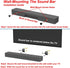 Sound Bar Wall Mount Brackets for Vizio Soundbar Wall Mounted Holders Kit with Screws