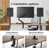 suptek Clamp-on Speaker Stand Desk Mount Set, Height Adjustment, Universal Audio Holders for Computer & Bookshelf