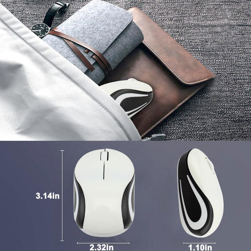 GUGUELEC 3 1000 Wireless Mouse Cute Mini Computer Mouse for Laptop-Small Size Pocket Portable Compact Travel USB