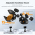 K&F CONCEPT 360 5 Pro/4/3 Super Clamp Camera Mount with Dual Ball Head, Bike/Motorcycle Handlebar Tube Mount Quick
