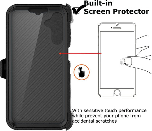 Shop Takfox Galaxy A15 5G Case: Rugged, shockproof, dustproof cover with built-in screen protector & kickstand.