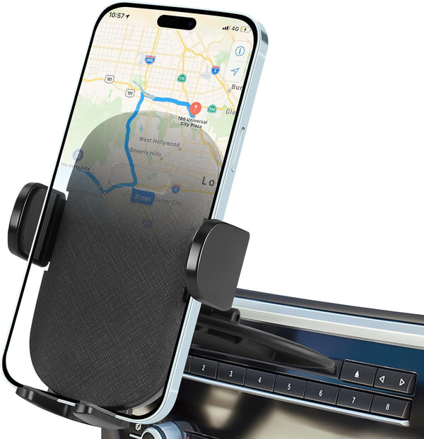 Generic Shock-Resistant CD Slot Phone Holder for Car, CD Player Phone Mount with