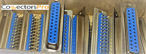 Pc Accessories - Connectors Pro 10-Pack DB25 DIP D-Sub DP25 F Connector, 25 Pins Female for PCB Mounting