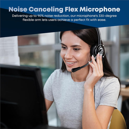 VoicePro 20 Professional USB Headset with Noise Canceling Microphone, HD Speakers, In-Line Call Controls