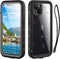 Waterproof iPhone 13 Case - Full Protection Shockproof Dustproof with Built-in Screen Protector and Lanyard (Black)