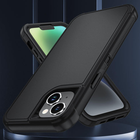 SunStory 13/14 3-Layer Cover,3 1 13/14 6.1", Compatible with iPhone Case with HD Screen Protector, Heavy Duty Full-Body