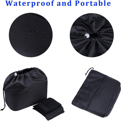 Shockproof Camera Insert Bag for SLR DSLR Mirrorless Camera with Adjustable Dividers, Water Resistant Pouch