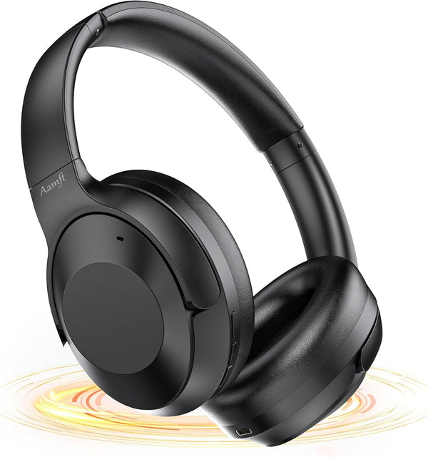 Hybrid Active Noise Cancelling Headphones, 2024 Upgraded Wireless Over Ear Bluetooth Headphones with 100H Playtime –