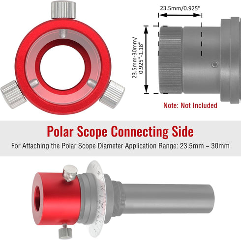 Tydeux Right Angle Viewfinder Metal Adapter for Polar Scope - Works Extremely Well with Viewfinder which Make Polar