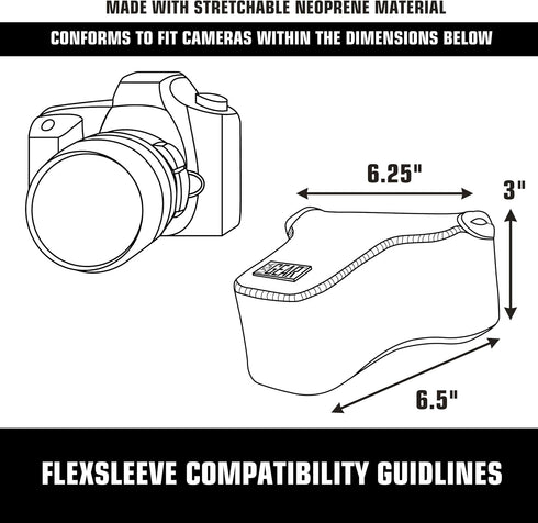 R100 Z30 ZV-E10, USA Gear Camera Sleeve (Medium) for Compact SLRs Compatible with Canon EOS Nikon Sony and more