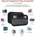 Mini Wireless Keyboard with Touchpad Mouse, 2.4GHz RGB LED Backlit Handheld Remote Control for PC