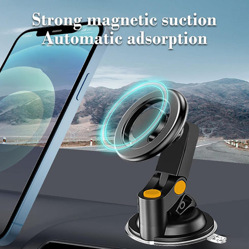 Magnetic Car Phone Holder Mount for Dashboard Windshield Air Vent, Compatible with iPhone 14 13 12 Pro Max Plus Mini,