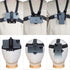Mobile Phone Chest Strap Mount Harness and Head Strap Holder Kit for VLOG/POV, Compatible with iPhone, Samsung, Google,