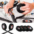 HSTECH 3/4-Inch 50-Foot (4 Wire Harness Cloth Tape, by Rolls), Speaker Wiring Harness Cloth Tape, Black Adhesive Fabric