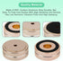 Monosaudio Speaker Isolation Feet 4 Pcs 40x15mm Aluminum Feet with Non-Slip Rubber Rings for Audio Equipment