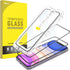 JETech 2-Pack One Touch Install Screen Protector for iPhone 11/XR 6.1", HD Clear Tempered Glass, Full Coverage, Auto