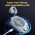 Open Ear Headphones, True Wireless Bluetooth Ear Clip Earbuds, Sweat Resistant, 24H Playtime, White