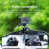 SEASKY M1 Motorcycle Windscreen Clamp Mount for GoPro Hero 12 11 10 9 8 7, DJI Action Cameras