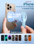 GripMate 17 16/15/14/13/12,Blue for Magsafe Phone Grip for iPhone - Magnetic Phone Ring Holder Detachable for iPhone