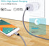 USB C Adapter, European Plug Adapter, 2-Pack Fast 20W Europe Travel Plug Power Adapter, Type C Wall Chargers for iPhone