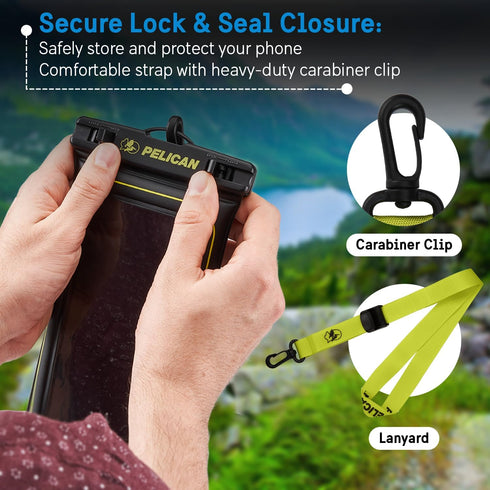 Pelican Marine IP68 Waterproof Phone Pouch, Floating Case for iPhone 15 Pro Max/14 Pro Max/13 Pro Max