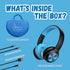 PowerLocus PLED Kids Bluetooth Headphones, Wireless Headphones with LED Lights, 74/85/94dB Safe Volume, Micro SD, AUX