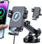 Wireless Car Charger, MOKPR 15W Fast Charging Auto-Clamping Mount for iPhone 15/14/13/12, Samsung S23/S22