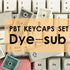 PBT Keycaps 60 Percent Dye-Sub XDA 134 Retro Keycap Set for Cherry MX Gateron Kailh Switches, Gaming Mechanical Keyboard