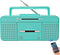 WISCENT Portable Retro Stylish Cassette Player Recorder Boombox with Bluetooth,USB,AM/FM Radio,Tape Player/Recording,USB Playback/Recording,Cassette