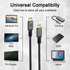 VCOM 4ft USB 4 Cable: 240W, 40Gbps, 8K@60Hz, Dual 4K for Thunderbolt 3/4, Dell, iPad Pro, Pixel, Docking & More.