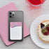 USA Merchant Silicone Stick on Cell Phone Wallet Card Holder with Pocket for Credit Card ID Business Card - iPhone
