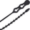Gardner Bender Beaded Cable Tie Wrap, 45-8BEADBK, 8 Inch, 70 lb, 15 Pk, UV Resistant Black