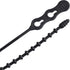 Gardner Bender Beaded Cable Tie Wrap, 45-8BEADBK, 8 Inch, 70 lb, 15 Pk, UV Resistant Black