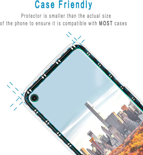 HPTech Tempered Glass Screen Protector (2 Pack) for Google Pixel 4a, Anti Scratch, Easy Install, Bubble Free