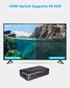 4K HDR HDMI Switch, Koopman 4 Ports 4K 60Hz HDMI 2.0 Switcher with IR Wireless Remote, Supports UltraHD Dolby Vision