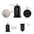 Cable Matters 2-Pack 4.8A 24W Flush Mount Dual USB Car Charger - Compact Mini Charger for Smartphones