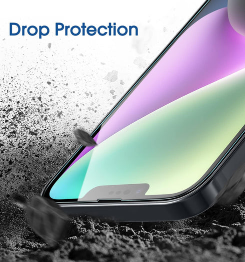 amFilm OneTouch Screen Protector for iPhone 14 Plus & 13 Pro Max 6.7" (2022/2021) - Full Coverage, Easy Install, 2 Pack.