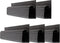 Simple Cord J Channel Cable Management Set of 5, Cord Hider and Wire Organizer Kit for Desk, Office, Kitchen (Black)