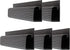Simple Cord J Channel Cable Management Set of 5, Cord Hider and Wire Organizer Kit for Desk, Office, Kitchen (Black)